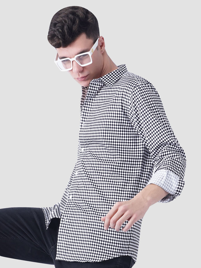Checkered Cotton Shirt For Men