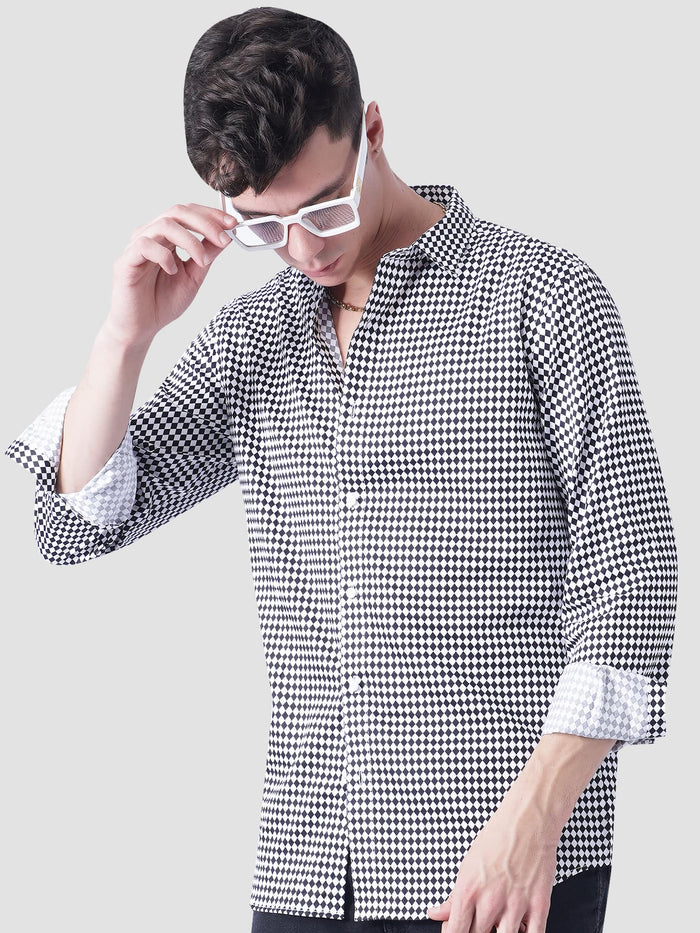 Checkered Cotton Shirt For Men